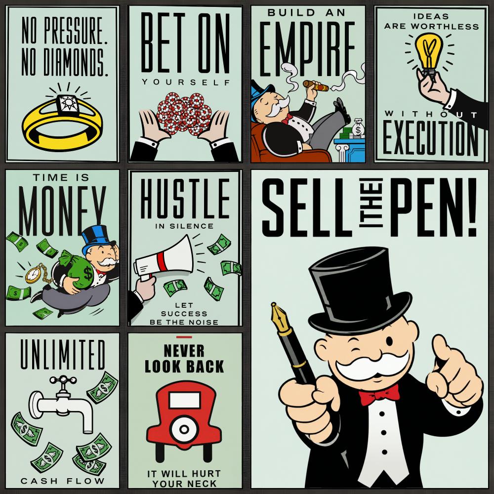 Board Game Monopoli - Póster del juego Monopoly Family Board
