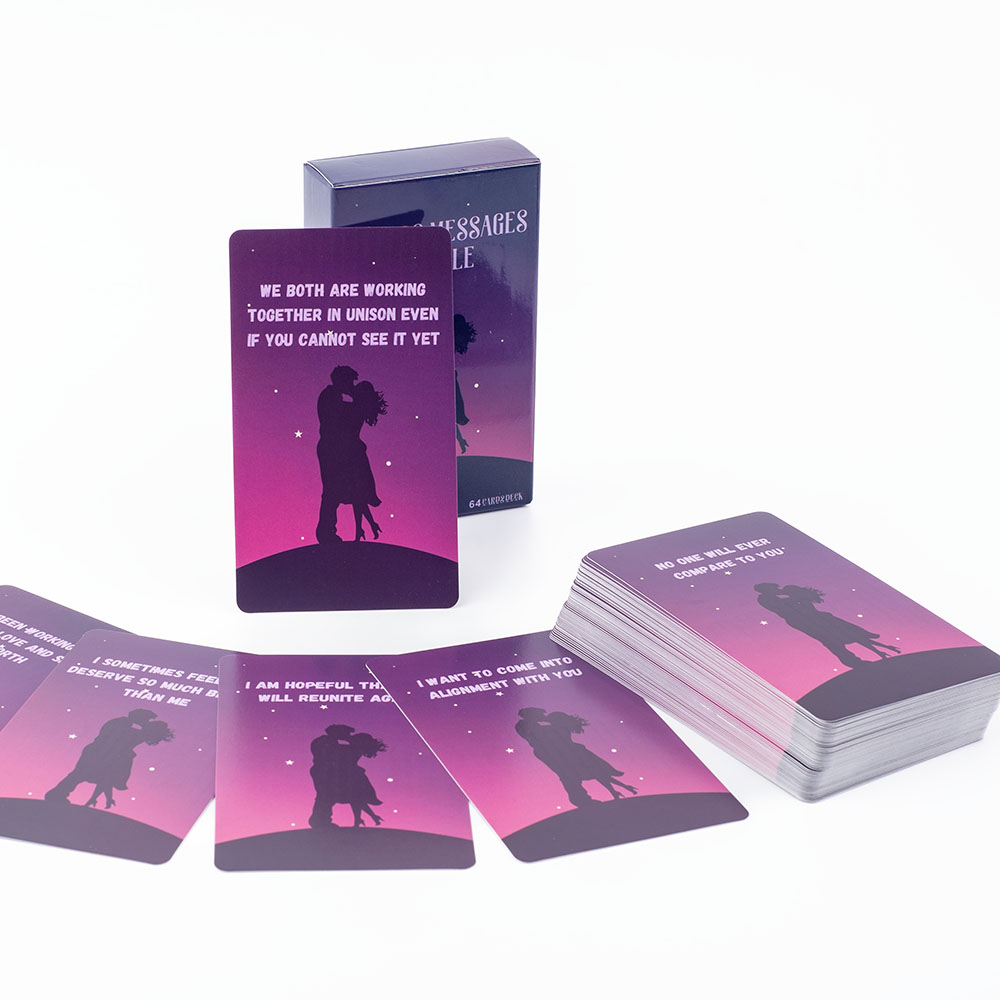 Board Game For Couple - 64 tarjetas de mensajes de amantes,