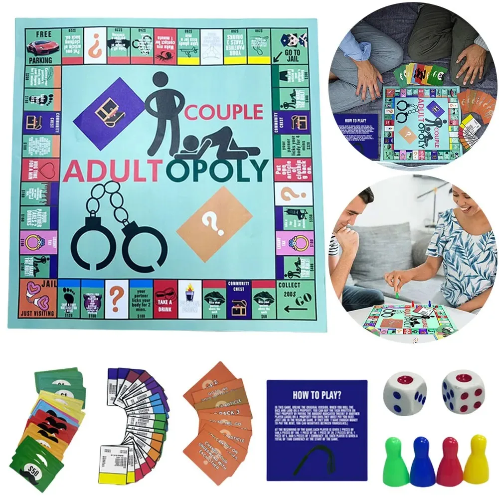 Board Game For Couple - Juego de Mesa Adultopoly para Parejas,