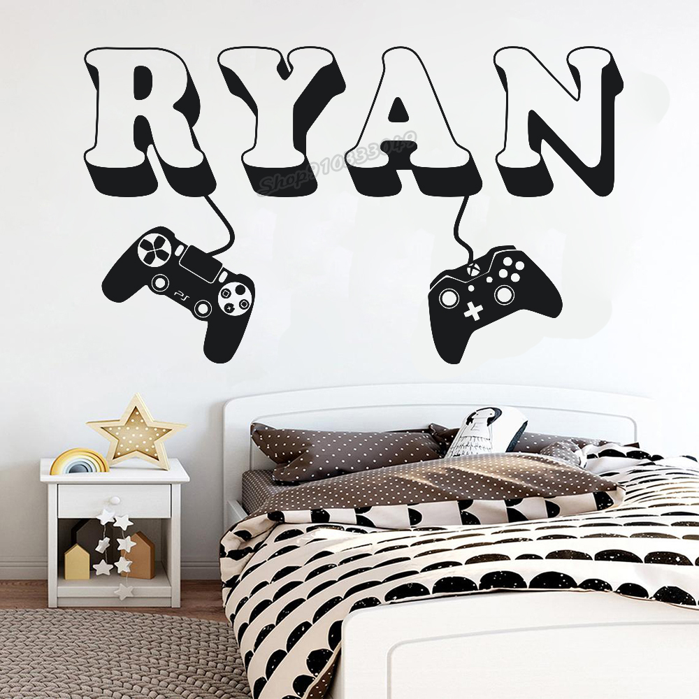 Pegatina de pared de jugador,  - Board Game Video Games reseña y precio